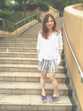 「ARCHI（アーキ）のアイテム」を使った、ミサミサさん（レディース・160cm）の夏コーディネート