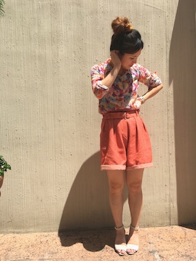 「RAWLIFE（ロウライフ）のアイテム」を使った、ミサミサさん（レディース・160cm）の夏コーディネート