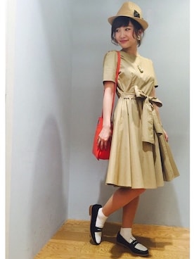 「アイテム（スニーカー）」を使った、natsuさん（レディース）の春コーディネート