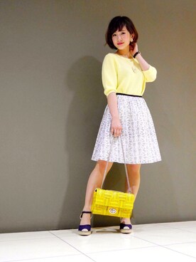 「Soareak（ソアリーク）のアイテム（スカート）」を使った、natsuさん（レディース・153cm）の春コーディネート