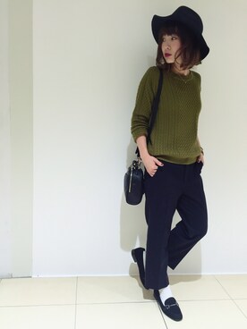 「Soareak（ソアリーク）のアイテム（パンツ）」を使った、natsuさん（レディース・153cm）の秋コーディネート