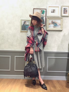 「Soareak（ソアリーク）のアイテム（スカート）」を使った、natsuさん（レディース・153cm）の秋コーディネート