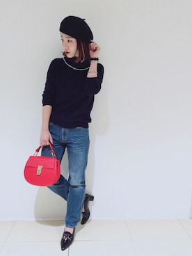 「Soareak（ソアリーク）のアイテム（パンツ）」を使った、natsuさん（レディース・153cm）の秋コーディネート