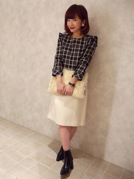 「Soareak（ソアリーク）のアイテム」を使った、natsuさん（レディース・153cm）の冬コーディネート