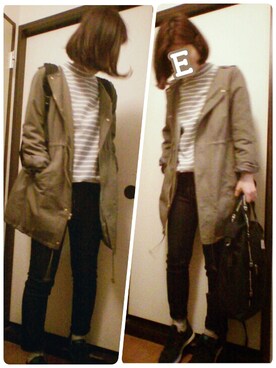 「ハイネックトップス」｜ぷぉつさん（レディース・158cm）の春コーディネート