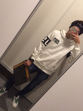 緑の嶋ちゃん。さん（メンズ・170cm）の冬コーディネート