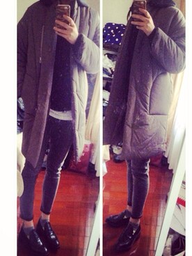 「PULL&BEAR（プルアンドベア）のアイテム（スタジャン）」を使った、G-fly@dope10.comさん（レディース・170cm）の春コーディネート