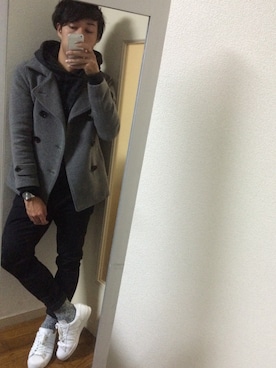 「SHIPS JET BLUE（シップスジェットブルー）のアイテム（レッグウェア）」を使った、chanmoさん（メンズ・176cm）の冬コーディネート