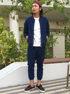 「Denime（ドゥニーム）のアイテム（その他アウター）」を使った、DENIME THE STORE アーバンドッグららぽーと豊洲さん（メンズ・176cm）の夏コーディネート