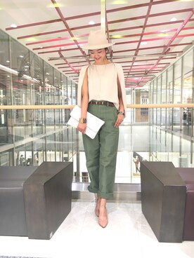 「Viflan（ヴィフラン）のアイテム」を使った、DouDou_serikaさん（レディース・167cm）の夏コーディネート