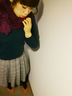 「K（陶芸）（ケイ）のアイテム」を使った、kahoさん（レディース・165cm）の冬コーディネート