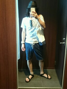 野﨑さん（メンズ・171cm）の夏コーディネート