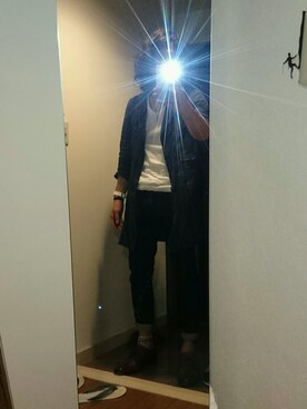 野﨑さん（メンズ・171cm）の秋コーディネート