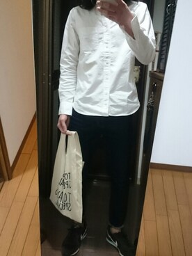 「CIBONE（シボネ）のアイテム」を使った、野﨑さん（メンズ・171cm）の春コーディネート