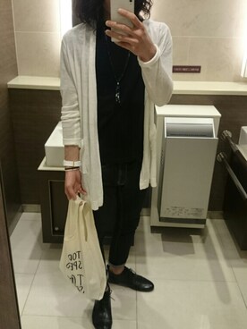 「CIBONE（シボネ）のアイテム」を使った、野﨑さん（メンズ・171cm）の春コーディネート