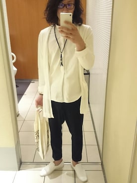 「CIBONE（シボネ）のアイテム」を使った、野﨑さん（メンズ・171cm）の春コーディネート