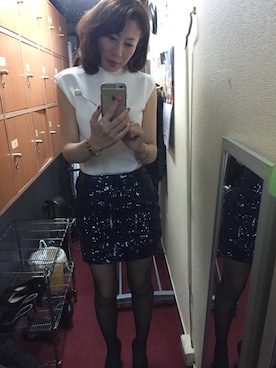 「H&Hのアイテム」を使った、takakoさん（レディース・160cm）の冬コーディネート