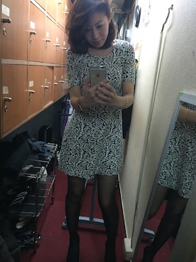 「H&Hのアイテム」を使った、takakoさん（レディース・160cm）の冬コーディネート