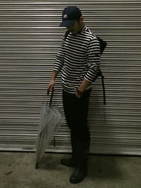 倉岡晋也さん(メンズ・174cm)の秋コーディネート