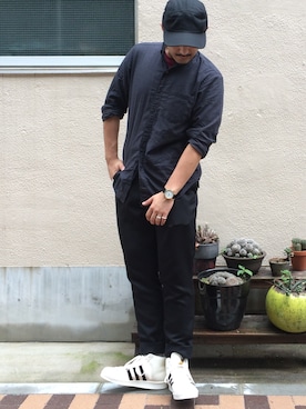 倉岡晋也さん(メンズ・174cm)の秋コーディネート