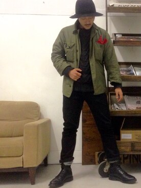 倉岡晋也さん（メンズ・174cm）の冬コーディネート