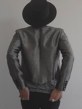 「SAINT LAURENT PARIS（サンローランパリ）のアイテム（帽子）」を使った、Maestro YOKOさん（メンズ・182cm）の夏コーディネート