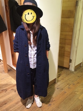 「45R（フォーティファイブアール）のアイテム（その他アウター）」を使った、arasさん（レディース・153cm）の秋コーディネート