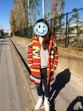 「45R（フォーティファイブアール）のアイテム（その他アウター）」を使った、arasさん（レディース・153cm）の秋コーディネート