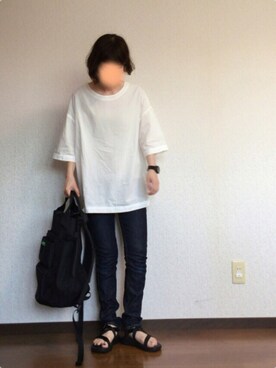 「THEE（シー）のアイテム」を使った、fufufuさん（レディース・160cm）の夏コーディネート