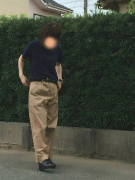 「BATONER（バトナー）のアイテム」を使った、fufufuさん（レディース・160cm）の夏コーディネート