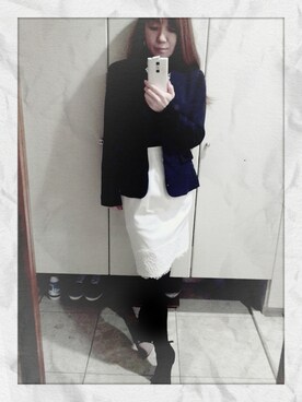「アイテム（スカート）」を使った、chi＊さん（メンズ・152cm）の冬コーディネート
