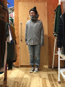 「ニット帽コーデ」｜「アイテム（その他）」を使った、mayumiさん（レディース・161cm）の冬コーディネート