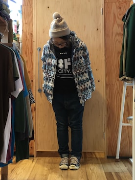 「niche.（ニッチ）のアイテム」を使った、mayumiさん（レディース・161cm）の冬コーディネート