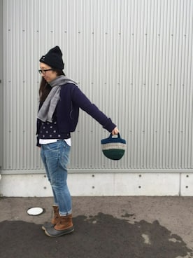 「keisuke kanda（ケイスケカンダ）のアイテム（ニット/セーター）」を使った、mayumiさん（レディース・161cm）の冬コーディネート