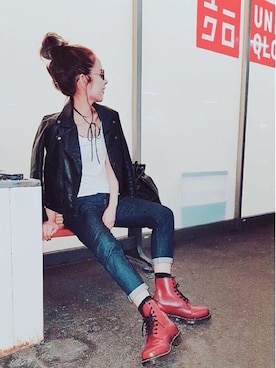 chaaaさん（レディース・160cm）の冬コーディネート