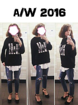 「スエット」｜「アイテム（キャミソール）」を使った、✰TESS✰さん（レディース・170cm）の秋コーディネート