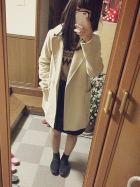 かおりさん（レディース・158cm）の冬コーディネート
