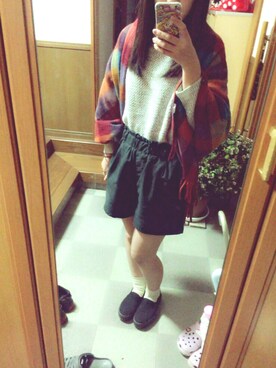 かおりさん（レディース・158cm）の冬コーディネート