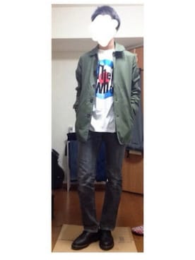 「アイテム（ステンカラーコート）」を使った、Shionさん（メンズ・180cm・10代）の秋コーディネート