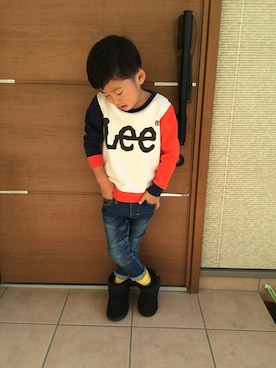 「LEE」｜はるとさん（キッズ・108cm）の冬コーディネート
