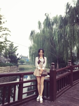 「SNIDEL（スナイデル）のアイテム（トップス、その他）」を使った、lealiu312さん（レディース・160cm）の秋コーディネート