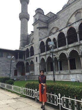 「SNIDEL（スナイデル）のアイテム（トップス、ブラック系）」を使った、lealiu312さん（レディース・160cm）の秋コーディネート