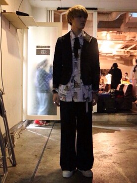 「バナルシックビザール」｜よしおさん（メンズ・174cm）の冬コーディネート