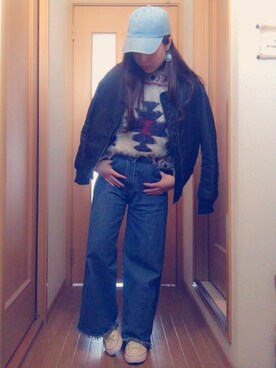 てぃ。さん（レディース・156cm）の冬コーディネート