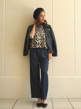 「AZUL by moussy（アズールバイマウジー）のアイテム（その他アウター）」を使った、shizuka  suzukiさん（レディース・161cm）の秋コーディネート