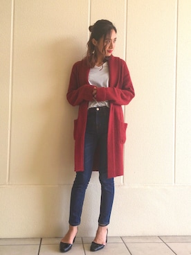 「アイテム（ピアス（両耳用））」を使った、shizuka  suzukiさん（レディース・161cm・20代）の秋コーディネート