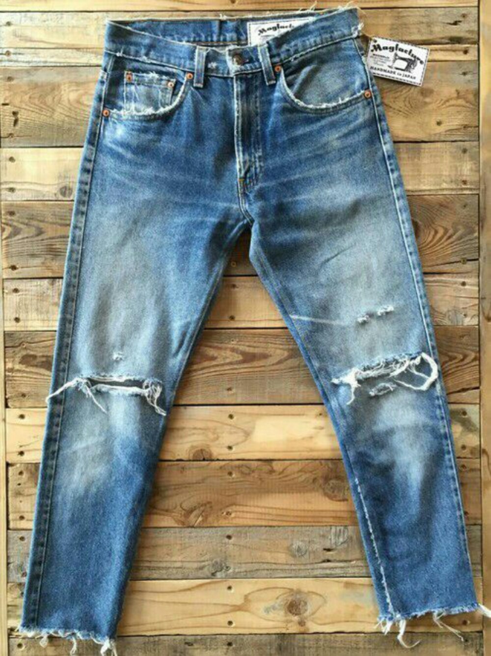 「Levi's、 505、 maneuver、大人カジュアル、カジュアル、デニム、千葉セレクトショップ、セレクトショップ」｜「Levi'sのアイテム（デニムパンツ、ブルー系）」を使った、MANEUVERさん（レディース・153cm）の春コーディネートの1枚目の写真
