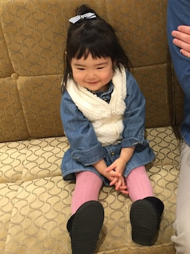 「Ribbon hakka kid's（リボンハッカキッズ）のアイテム」を使った、41024☺︎さん（キッズ・80cm）の春コーディネート