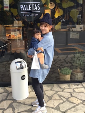 「abcd（ナシ）のアイテム（ワンピース/ドレス）」を使った、41024☺︎さん（キッズ・80cm）の秋コーディネート