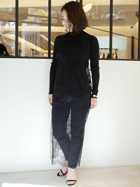 「IVXLCDM（アイヴィーエックスエルシーディエム）のアイテム」を使った、KIWAさん（レディース・153cm）の冬コーディネート